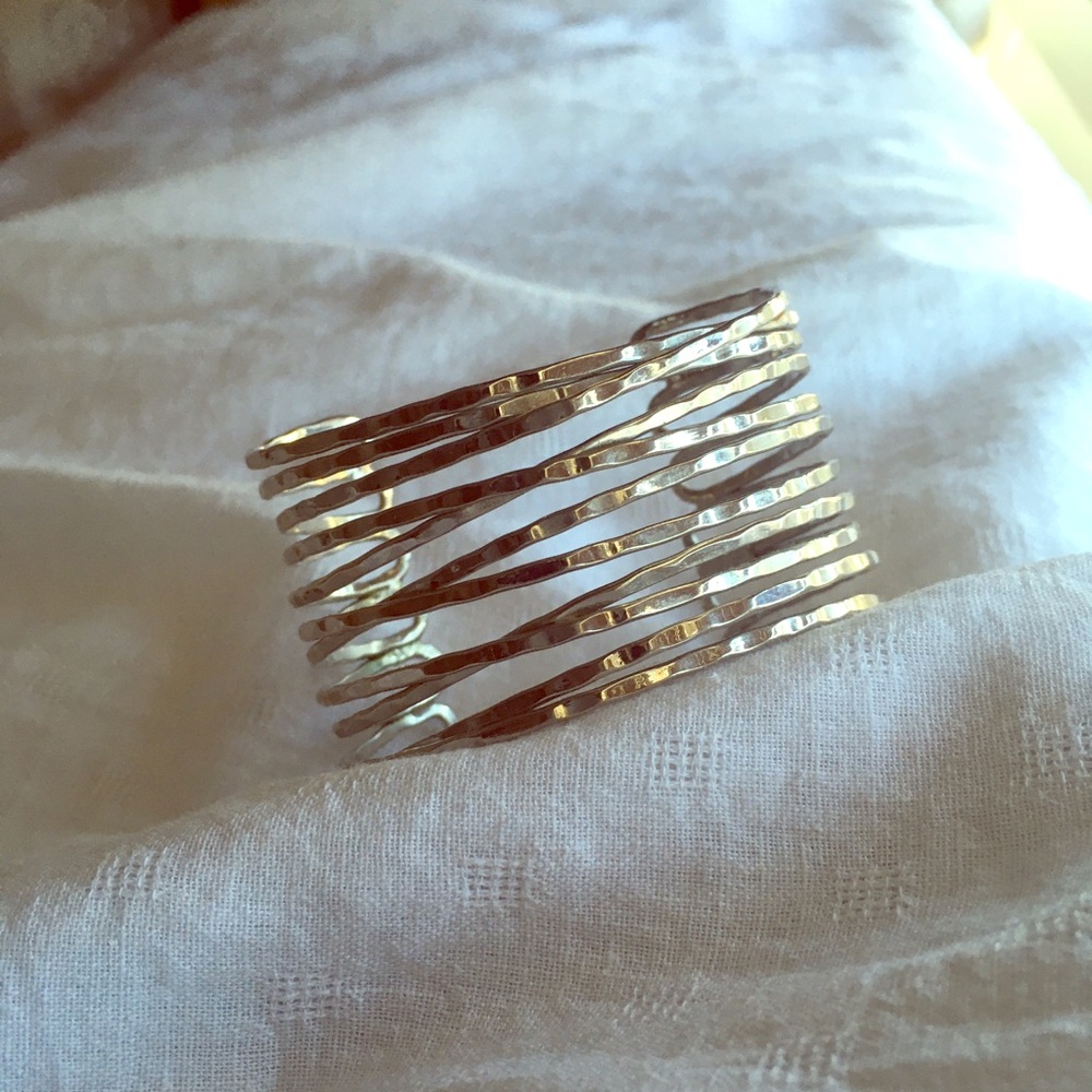 Cookie Lee Hammered Cuff Bracelet